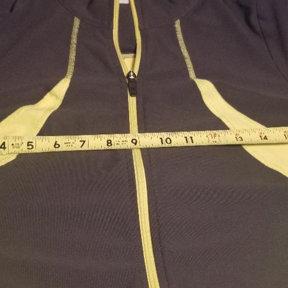 Xersion Jacket Performance Wear Womens Small Gray and Yellow - Picture 7 of 7